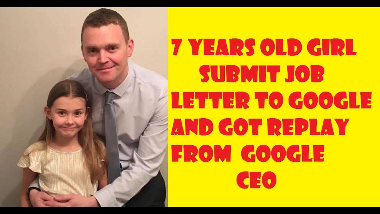 7-yr-old girl applied a job letter in Google |shocking replay from CEO|
