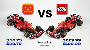 Surprisingly Accurate! LEGO Ferrari SF-24 vs Cheaper Clone + my extra motorised upgrade