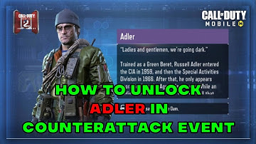 How to Unlock Adler In CODM Counterattack Event | How to Unlock operator in counterattack event