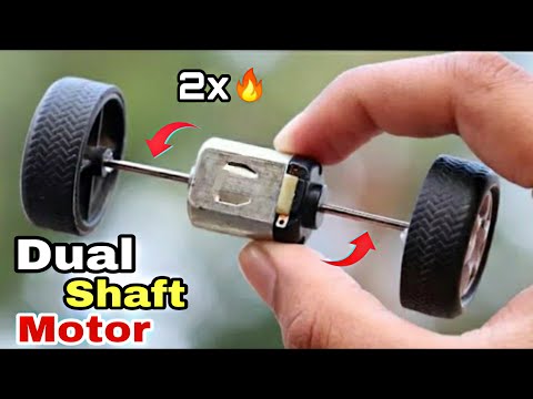 How to make Double Shaft DC motor - Dual shaft Dc Motor With 2x Speed 🔥