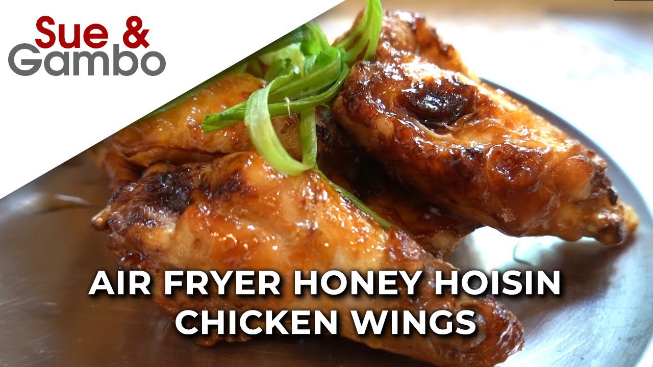 Air Fryer Honey Hoisin Chicken Wings Recipe YouTube
