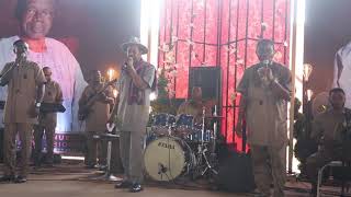 King Sunny Ade Dazzles Vp Governors Dangote At The Funeral Service Of Ogun Gov Dapo Abioduns Dad