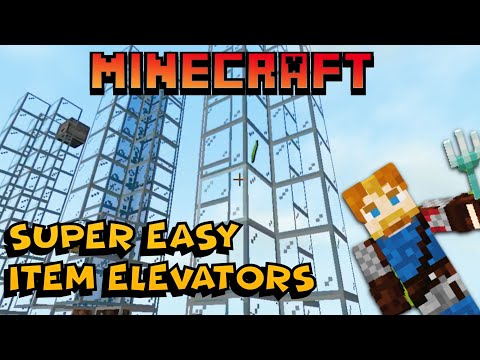 How to Make a Super Easy Item Elevator - Minecraft Bedrock 1.16