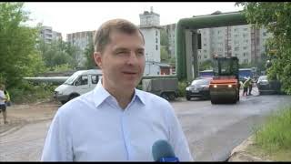 Мэр проверил ход ремонта Тормозного шоссе в Ярославле