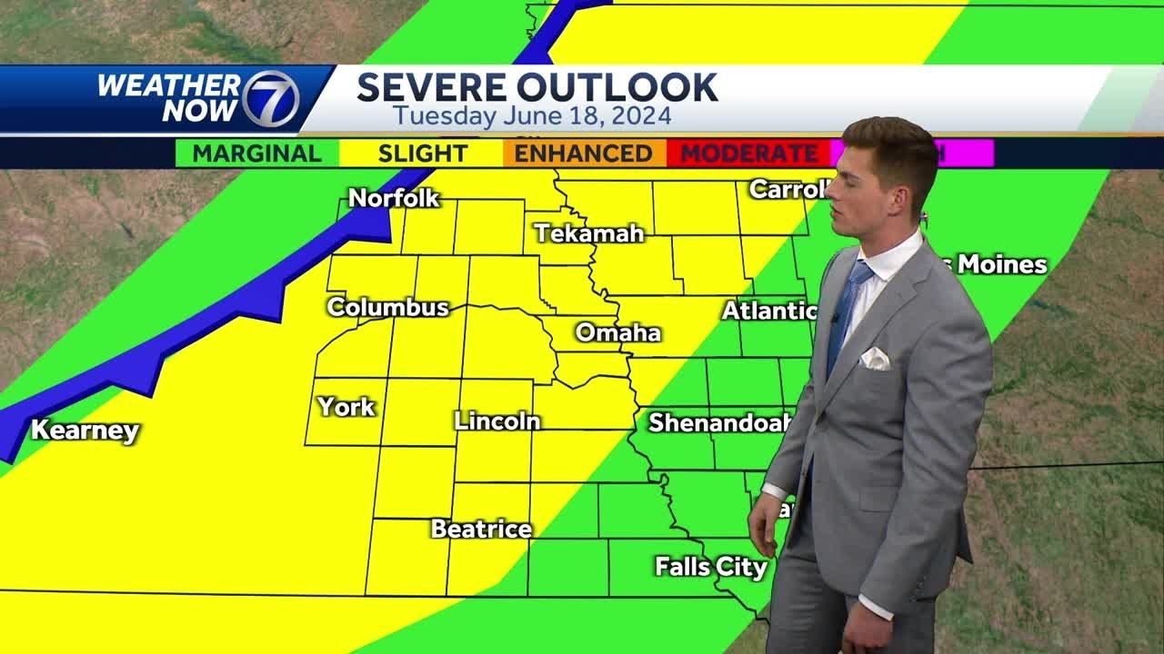 A risk of severe storms for Tuesday afternoon - YouTube