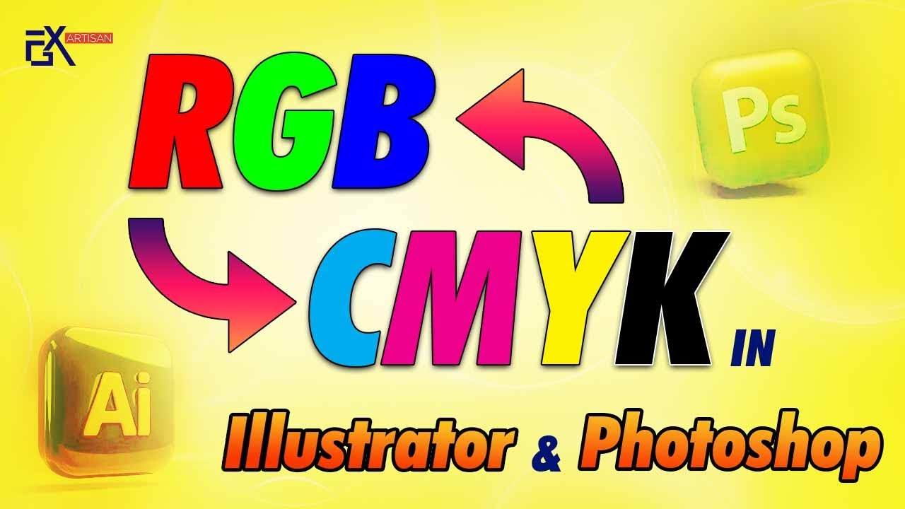 🎨 RGB to CMYK Conversion in Photoshop & Illustrator 🖨️ - YouTube