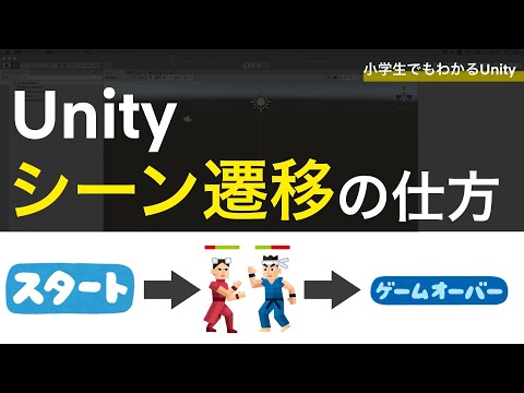 【小学生でもわかるUnity】Unityでのシーン遷移の仕方