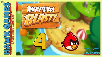Angry Birds Blast 💥 Level 4 - 3 Stars Walkthrough, No Boosters