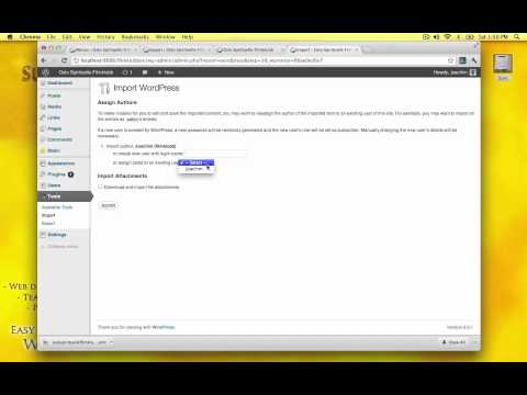 How to use the WordPress Importer - Exporter plugin - tutorial