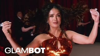 Salma Hayek GLAMBOT: BTS at 2023 Oscars