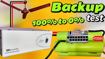 15Ah LiFePO4 Battery Sealing Fan Backup Test 🔋 | 200VA Inverter Real Time Discharge | 100% to 0%