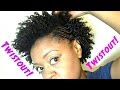 TWISTOUT with FAUX SHAVED SIDE on SHORT NATURAL HAIR ft. Mixed Roots | THE CURLY CLOSET