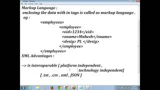 What is XML Day 1