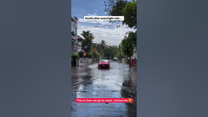 Kochi floods after overnight rain #kochi #keralafood