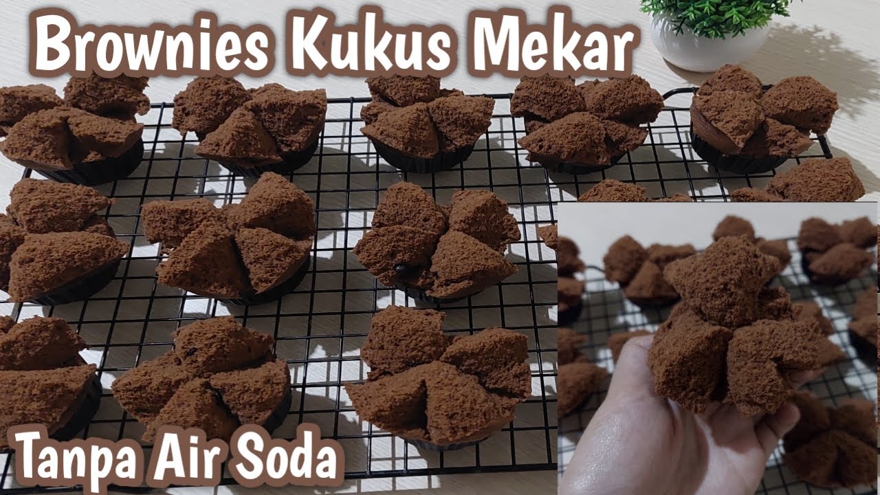RESEP BROWNIES KUKUS MEKAR ANTI GAGAL DAN TANPA AIR SODA brownieskukus