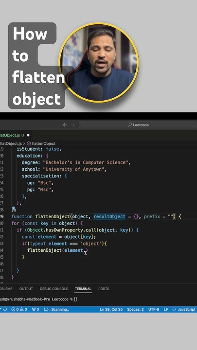 #shorts #viral #interview HOW TO FLATTEN NESTED OBJECT TO - YouTube