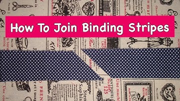 How To Join Binding Stripes | Quiet Book