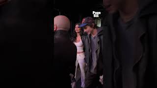 Kylie Jenner and Timothée Chalamet are in the house for Knicks vs Hawks at MSG 🏀🧡💙 #shorts