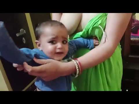 New  breastfeeding village mom indian vlog mundan