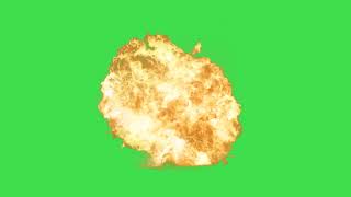 Free Green Screen - Explosion (for action movie)