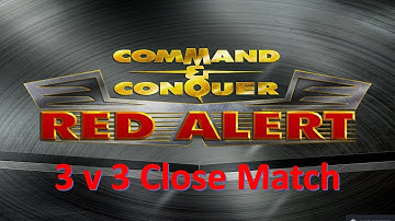 Command and Conquer Red Alert Remastered (3v3 Great Close Game and Comeback)