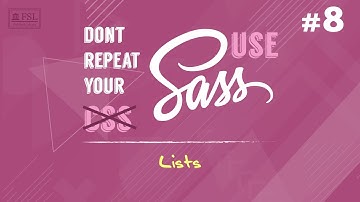 #8 - Lists - Learn Sass to Reduce CSS Code Repetition