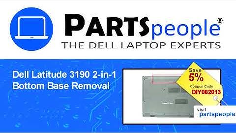 Dell Latitude 3190 2-in-1 (P26T003) Bottom Base Replacement Video Tutorial