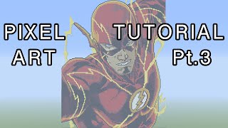 Minecraft Pixel Art Tutorial - The Flash Part 3