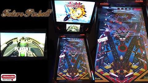 f -14 tomcat pinevent future pinball with new adressable leds installed  oh my:)