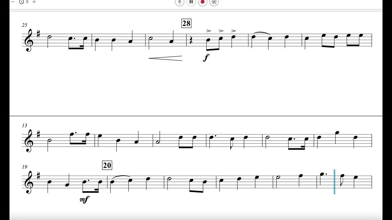 The Star spangled banner for band (1st Alto Saxophone part) YouTube