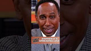 Stephen A. Smith is spreading the love 😂 #shorts