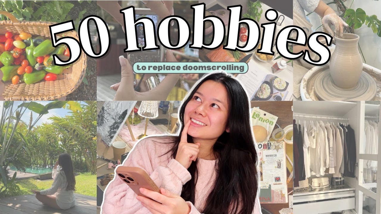 stop doomscrolling. do these 50 hobbies in 2026 instead
