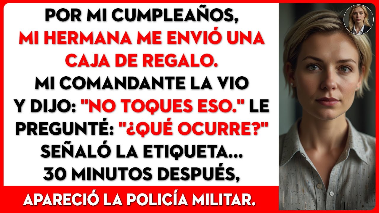 Por mi cumpleaños, mi hermana me envió una caja de regalo. Mi comandante dijo: 