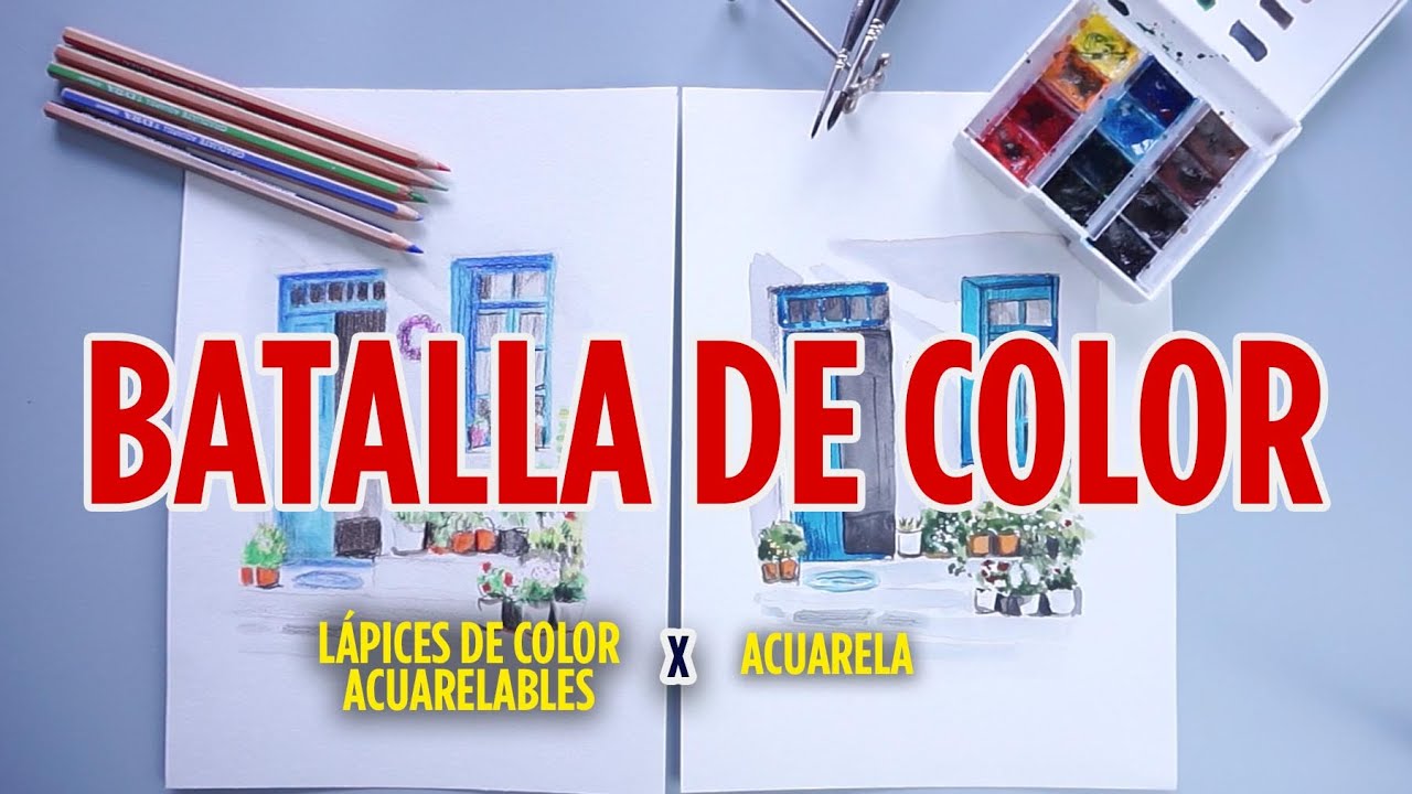BATALLA DE COLOR | LÁPICES DE COLOR ACUARELABLES X ACUARELA |