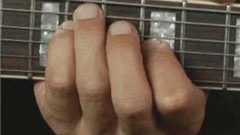 2nd Inversion of Db Minor Guitar Chord on the Middle Bottom Strings : Guitar Chord Dictionary 21