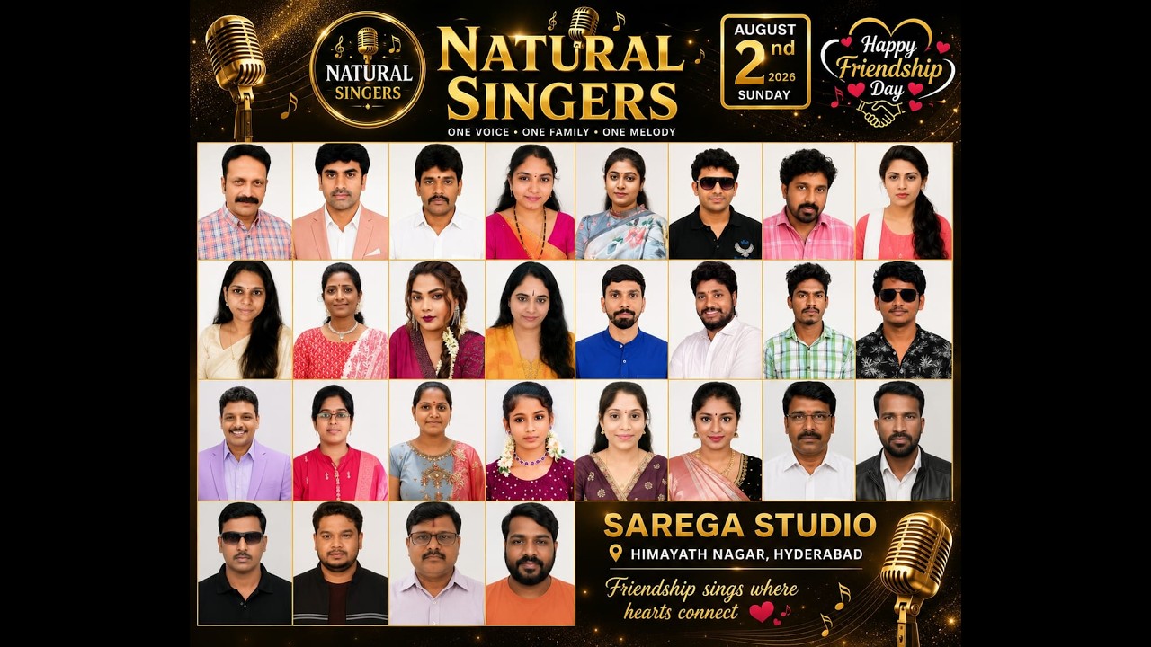 NATURAL SINGERS || ONE VOICE • ONE FAMILY • ONE MELODY || Happy Friendship Day || LIVE