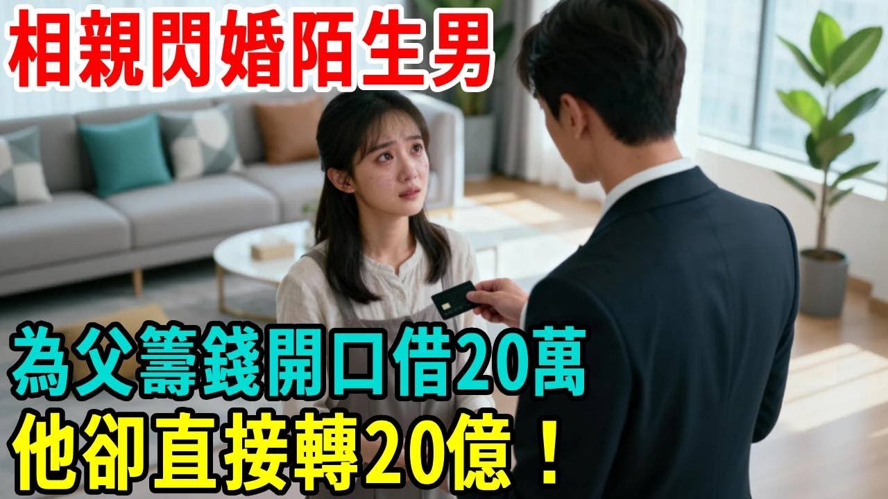 相親坐錯桌閃婚陌生男，她不知老公竟是首富，為父籌錢崩潰開口借20萬，他卻直接轉20億！#掉馬甲#甜寵 #閃婚#情感故事 #霸道總裁 #婚姻#都市愛情 #先婚後愛 #霸道總裁 #灰姑娘#爽文 #婚姻