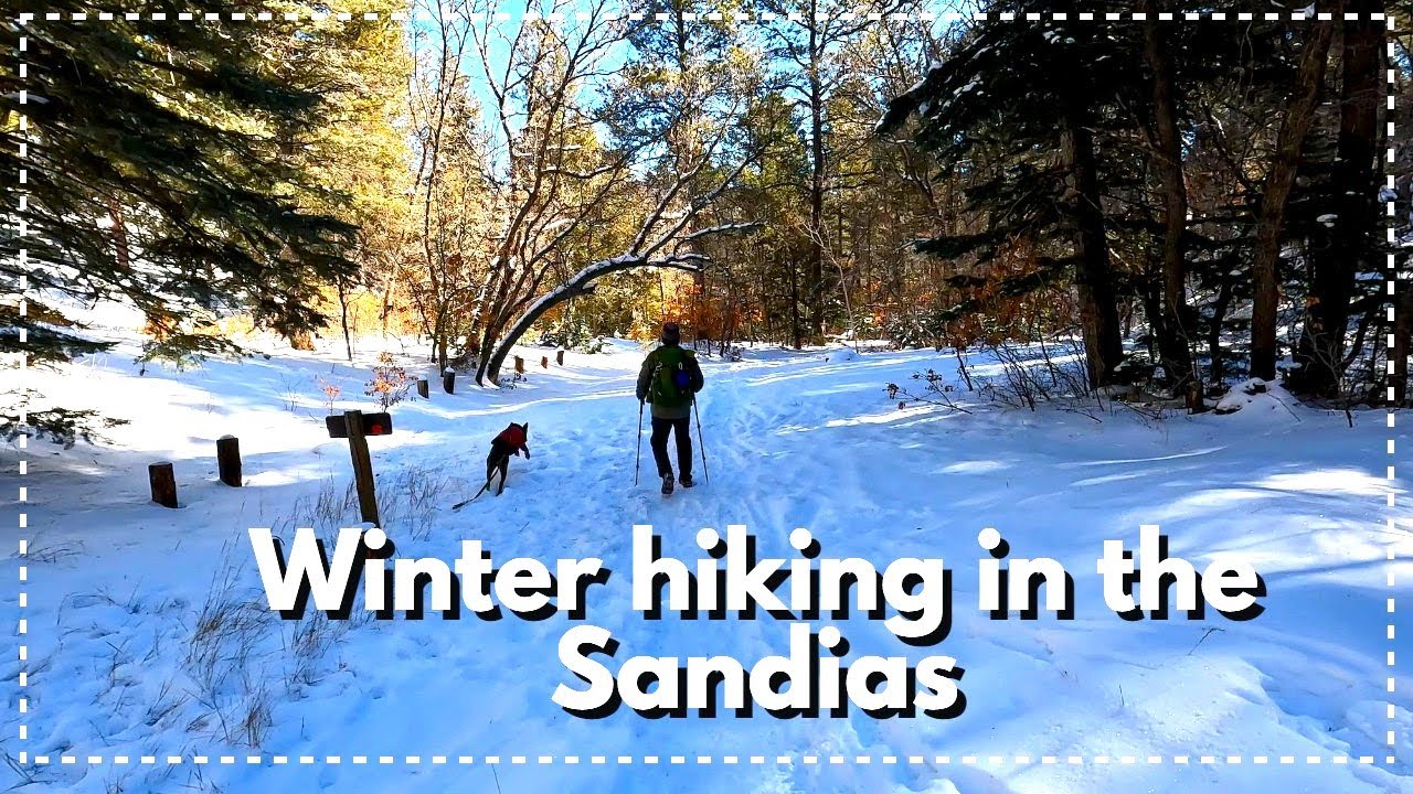 Snow hike in the East Sandia Mountains | Faulty Acequia trail loop | Albuquerque New Mexico