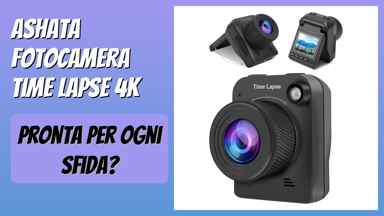 RECENSIONE (2026) : ASHATA Fotocamera Time Lapse 4K. DETTAGLI