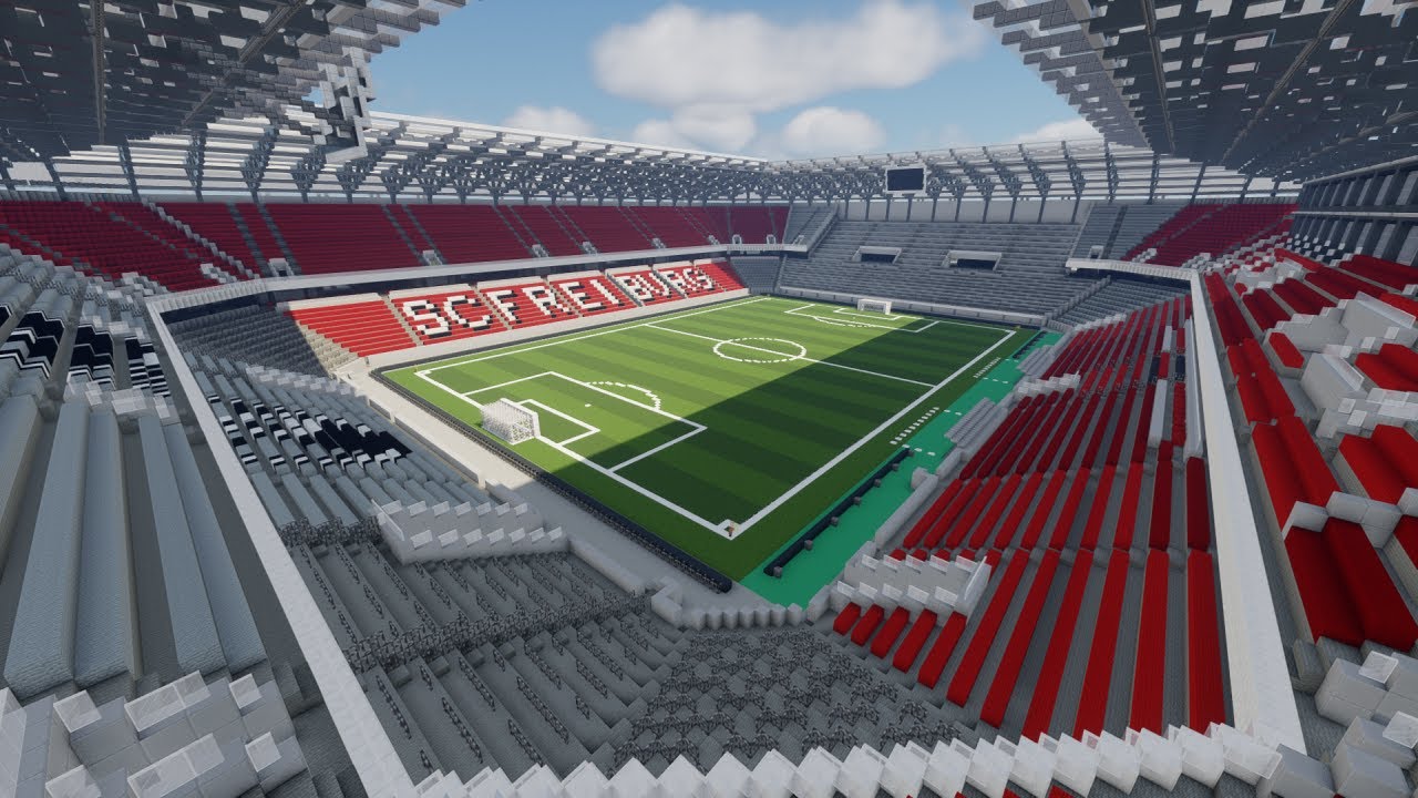 Minecraft Europa Park Stadion (SC Freiburg) Timelapse +DOWNLOAD | TheCraftCrusader