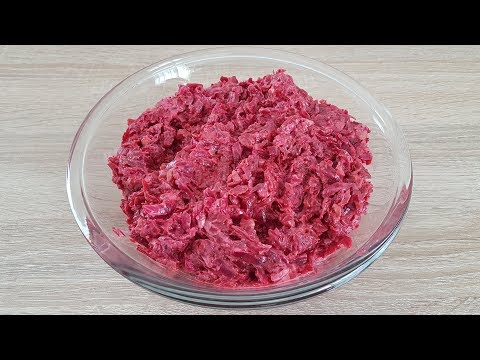 Video: Wie Man Knoblauch-Rote-Bete-Salat Macht