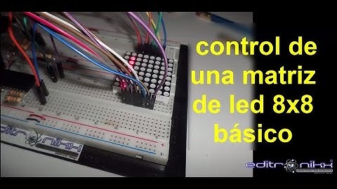 tutorial de matriz de led 8x8 en PICC(BIEN EXPLICADO)