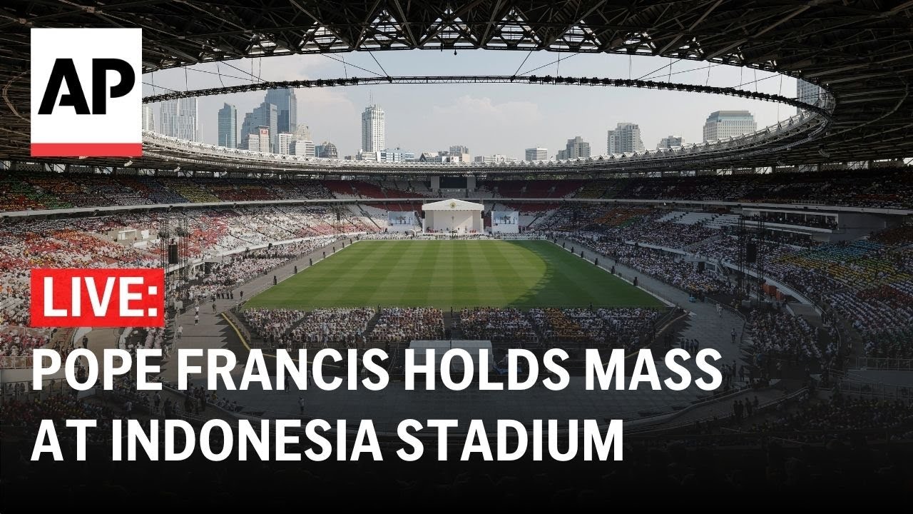 LIVE: Pope Francis holds a Mass in Jakarta stadium during Indonesia visit