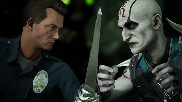 Mortal Kombat 1 - T-1000 vs Quan Chi | All Intro/Interaction Dialogues