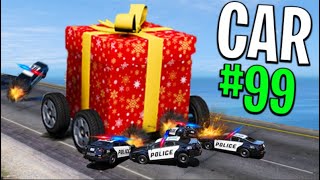 Trolling Cops with 100 Christmas Cars on GTA 5 RP