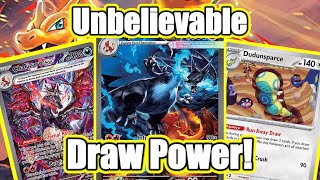 Dudunsparce Gives Mega Charizard X ex Absolutely UNREAL Draw Power Wealth