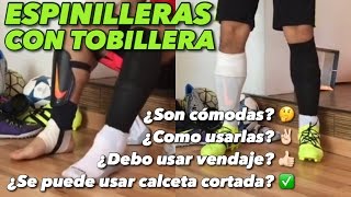 ESPINILLERAS TOBILLERA… | ¿COMO USARLAS? ¿CALCETA | - YouTube