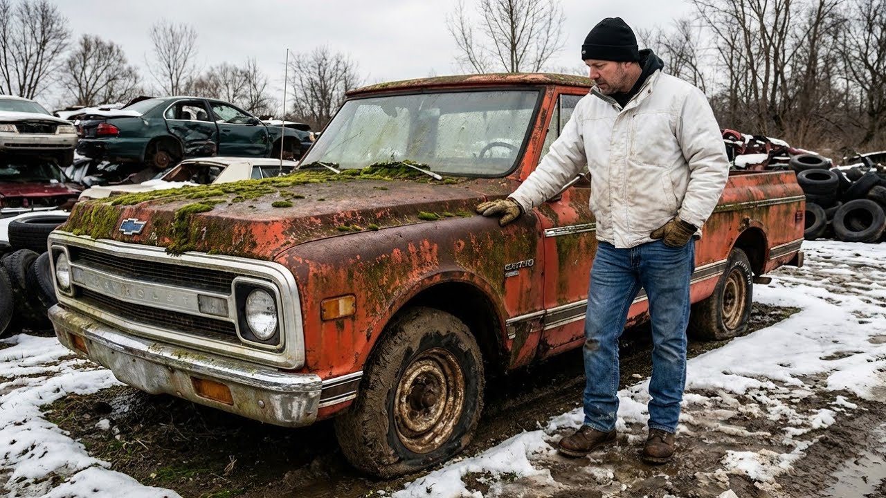 ASMR Full Restoration: Hugger Orange Chevrolet C10 Truck 1970 | From Abandoned Snowy Mountains 