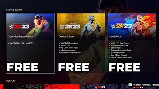 HOW TO GET WWE 2K23 FOR FREE! FREE PS4 GAMES GLITCH