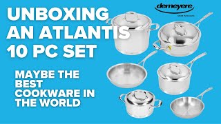 Распаковка набора посуды Demeyere Atlantis из 10 предметов